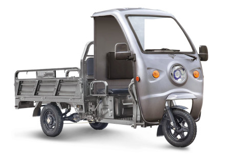 Трицикл электрический Rutrike D4 КАБИНА 1800 (60V, 1200W, т-серый) (025588-3105)