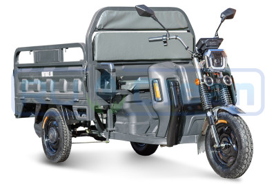 Трицикл электрический Rutrike Маяк 1600 60V/1000W (серый)