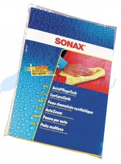 Замша искусственная SONAX (44х54см, желтая, инд. упак.)