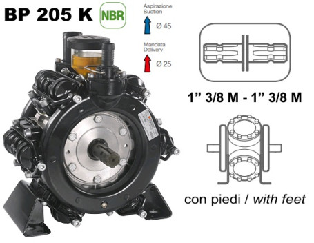 Мембранный насос Comet BP205 (20 бар, 193 л/мин, ВОМ 1&quot;3/8)