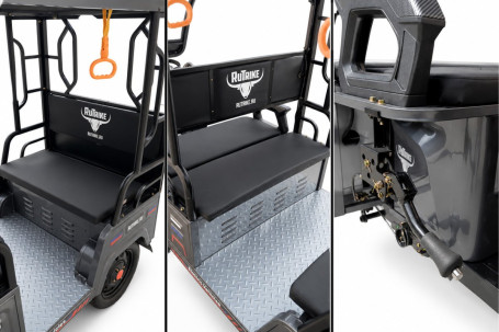 Трицикл электрический Rutrike Рикша 60V 2000W (синий) (026654-3294)