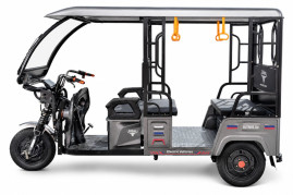 Трицикл электрический Rutrike Рикша 60V 2000W (синий)