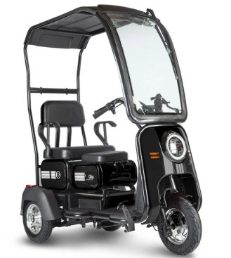 Трицикл электрический Rutrike Куб (черный)