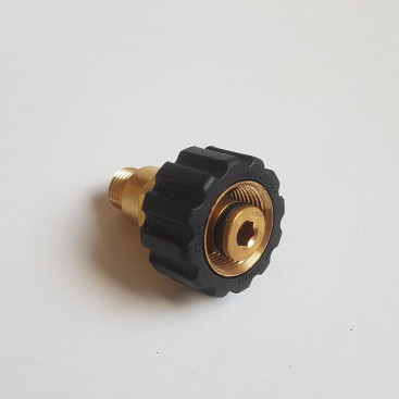 Переходник М22х1.5г-1/4"ш (400бар, лат) R+M