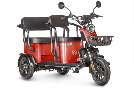 Трицикл электрический Wanshida UM+ (60V, 1000W, красный)