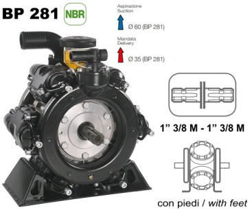 Мембранный насос Comet BP281 (20 бар, 248 л/мин, ВОМ 1&quot;3/8)