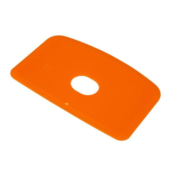 Скребок с отверстием FBK (160х125мм, гибкий, оранжевый)