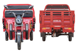 Трицикл электрический Rutrike Антей Pro 1500 60V1200W (серый)