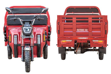 Трицикл электрический Rutrike Антей Pro 1500 60V1200W (серый)