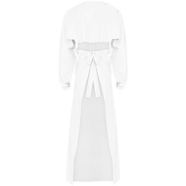 Фартук с рукавами Reiko aproLin eco+ (синий, Дл-115см)