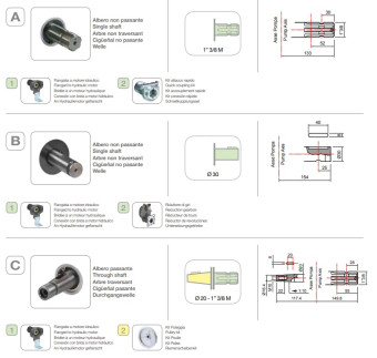 Мембранный насос Comet BP125 D 1&quot; (20 бар, 117 л/мин, ВОМ 1&quot;3/8)