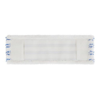 Моп TTS Wet Disinfection soft band (40см, белый с синими полосками)