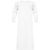 Фартук с рукавами Reiko aproLin eco+ (белый, Дл-135см)