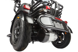 Трицикл электрический Wanshida UN MOTO (60V, 650W, черно-синий)