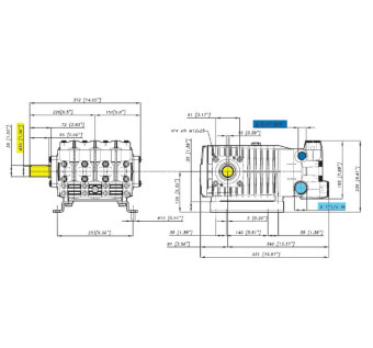 Насос высокого давления Bertolini CK 2216 (1450об/мин)