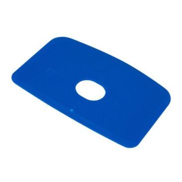 Скребок с отверстием FBK (160х125мм, гибкий, синий)