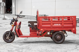 Трицикл электрический Rutrike Антей Pro 1500 60V1200W (темно-синий матовый)