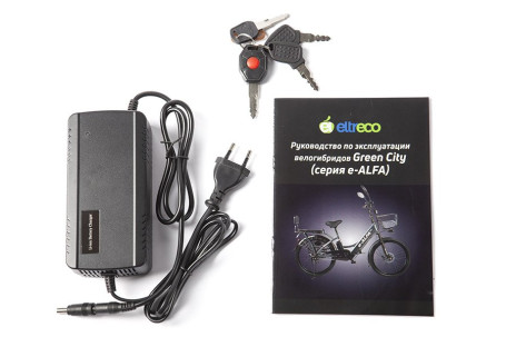 Электровелосипед GREEN CITY e-ALFA new (красный)