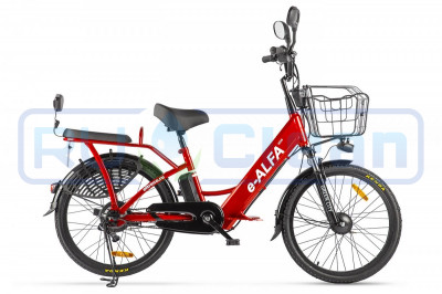 Электровелосипед GREEN CITY e-ALFA new (красный)