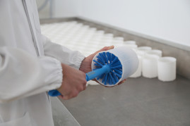 Щетка-ерш IGEAX для труб (Д 120мм, средний, синий)