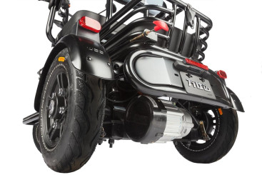 Трицикл электрический Wanshida UN MOTO (60V, 650W, черно-красный)