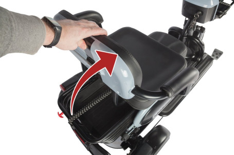 Трицикл электрический Wanshida UN MOTO (60V, 650W, черно-красный)