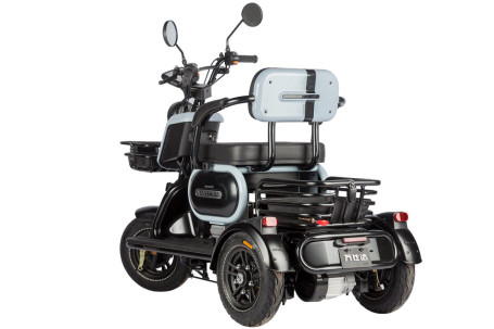 Трицикл электрический Wanshida UN MOTO (60V, 650W, черно-красный)