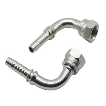 Фитинг высокого давления BSP (DN06, 1/8г, 90гр, оцинк) Robin