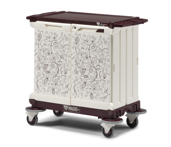 Тележка TTS MagicArt 20 Safety (2 двери, рисунок ANTHEA, база бордо)