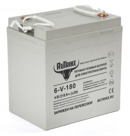 Тяговый аккумулятор RuTrike 3-EVF-180 (6V, 180A/h, AGM)