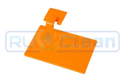Значок маркировочный для алюминиевого рельса FBK (110х75 мм, оранжевый)