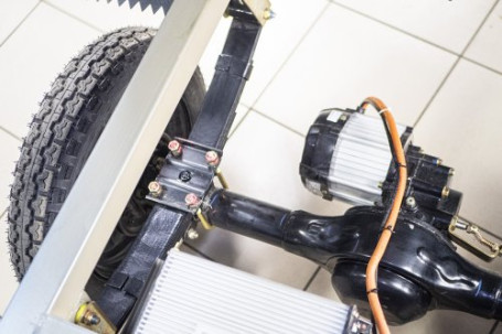 Трицикл электрический Rutrike КАРГО Кабина 1500 60V1000W (темно-синий)