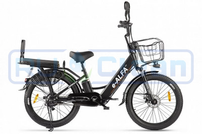 Электровелосипед GREEN CITY e-ALFA Fat (черный)