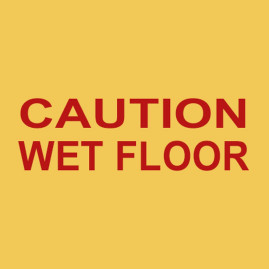 Указатель TTS "Осторожно мокрый пол" (полипроп, 2хсторонний, славянск)