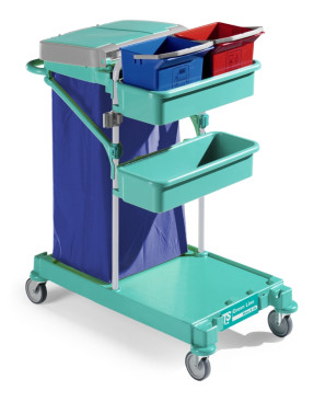 Тележка TTS Green Line 0 (2х6л, держ. мешка, корзина)