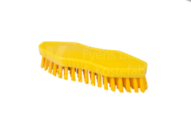 Щётка-скраб ручная FBK (180х60мм, жесткая, 30мм ворс, желтый)