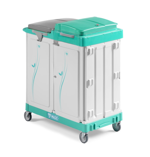Тележка TTS Magic Line 470E (2 закр. выдвиж. ящика, держ. мешка 150л)
