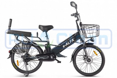 Электровелосипед GREEN CITY e-ALFA GL (черный)