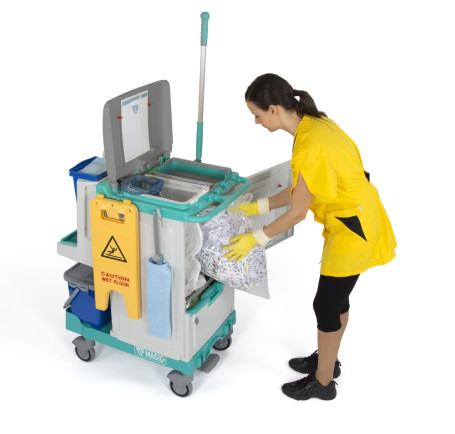 Тележка TTS Magic Line 120V (2х15л, 2х4л, отжим TEC, держ. мешка 150л)