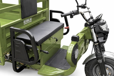 Трицикл электрический Rutrike Профи 2200 60V 1800х2W (серый) (026657-3299)