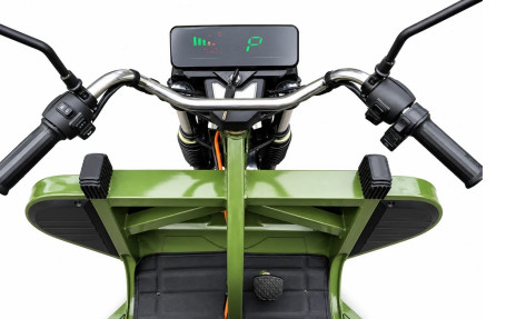Трицикл электрический Rutrike Профи 2200 60V 1800х2W (серый) (026657-3299)