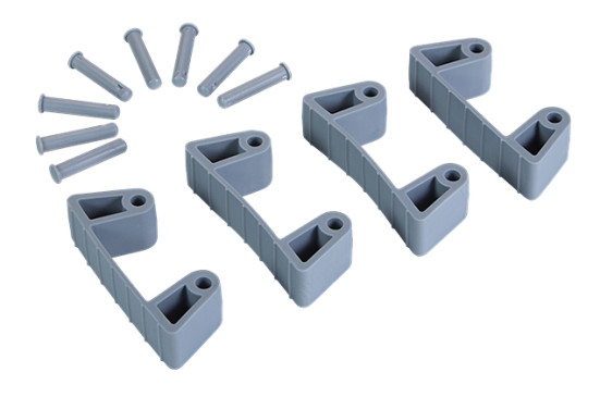 Зажим Vikan (серый, 4шт)