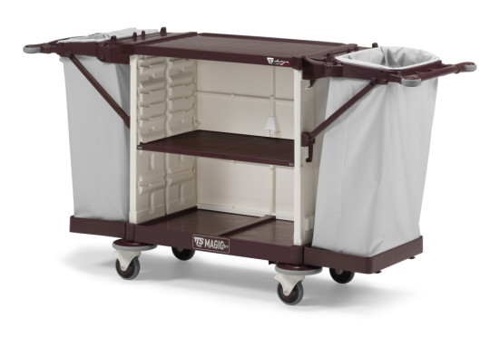 Тележка TTS MagicArt 22 Safety (без дверей, открытая, 2 держ. мешка, белый)