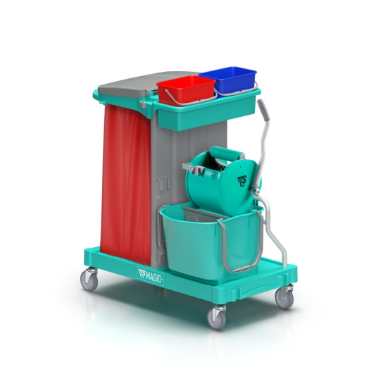 Тележка TTS Magic Line 130B6 (28л, 2х4л, отжим TEC, держ. мешка 120л) (ML130B6A0000)