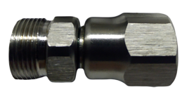 Переходник М22х1.5ш-М22х1.5г (нерж, вращ) RC