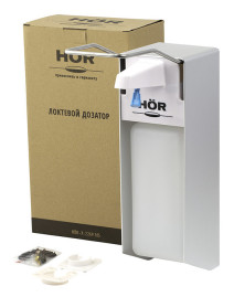 Диспенсер для мыла HOR X-2269 (локтевой, ал/пласт)