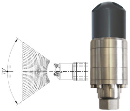 Насадка для мойки емкостей PA А42-FR2 (160бар, 30л/мин, гидропривод)