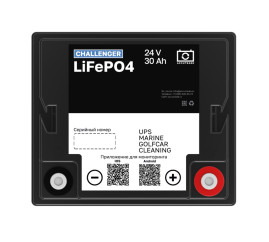 Тяговый аккумулятор Challenger LFP (24В, 30Ач, LiFePO4)