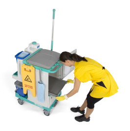 Тележка TTS Mini Magic 010V (закр. держ. мешка 90л, выдв. ящик)