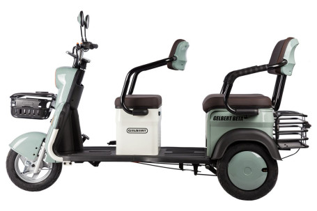 Трицикл электрический Rutrike Gelbert Beta (48/60V, 800W, серо-белый)